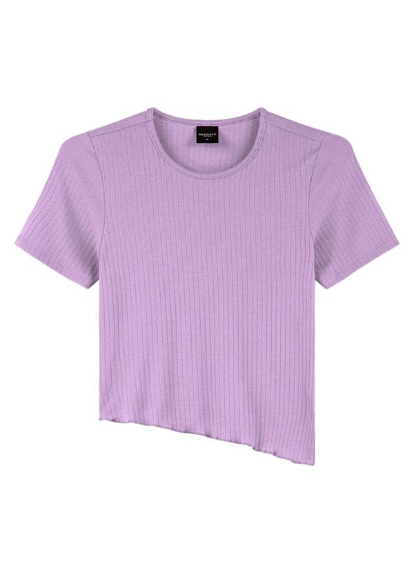 Rezzato - Cropped com Recorte Lateral Feminino Roxo 1