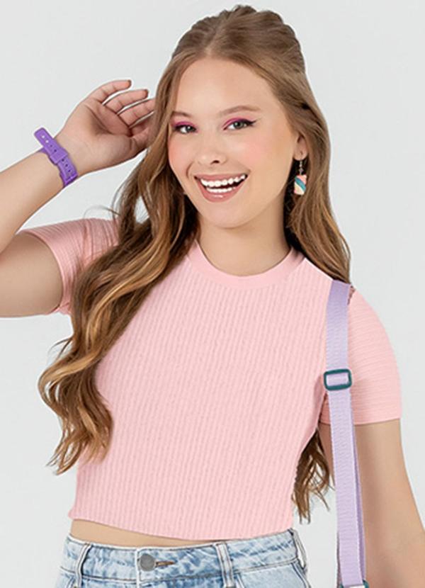 Rezzato - Cropped Cute Summer Feminino Rosa