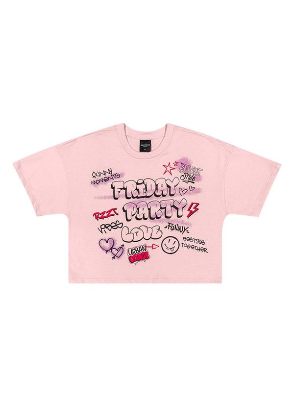 Rezzato - Cropped Friday Party Feminino Rosa 