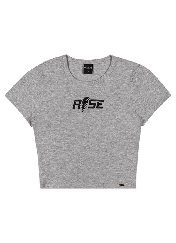 Rezzato - Cropped Rise Girls Feminino Cinza 1