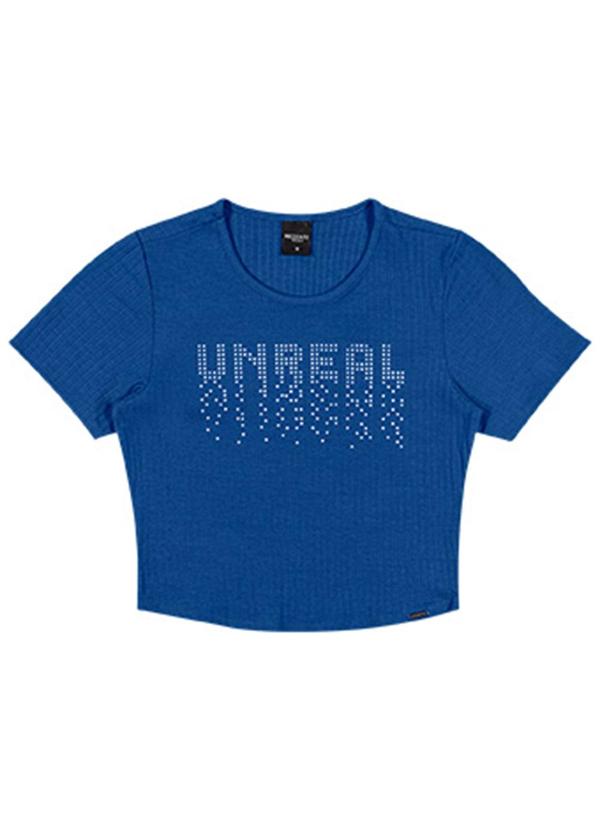 Rezzato - Cropped Unreal Teen Feminino Azul