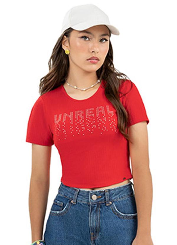 Rezzato - Cropped Unreal Teen Feminino Vermelho