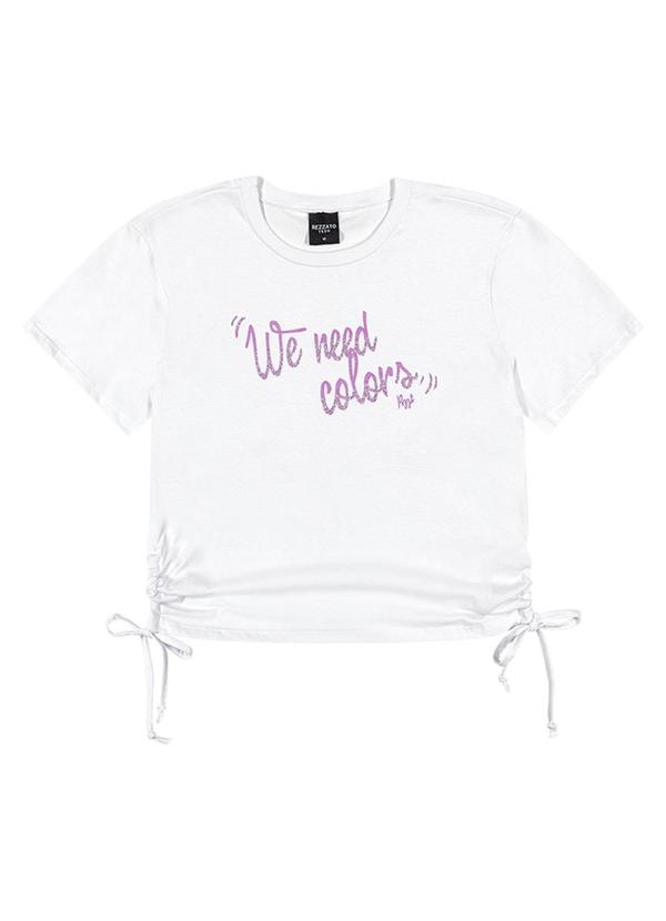 Rezzato - Cropped We Need Colors Feminino Branco