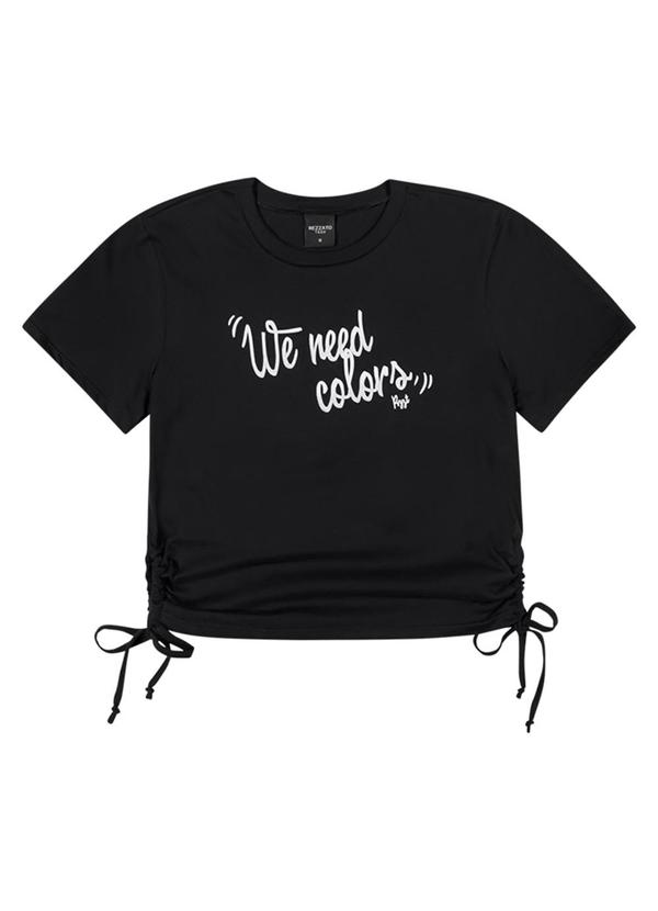 Rezzato - Cropped We Need Colors Feminino Preto