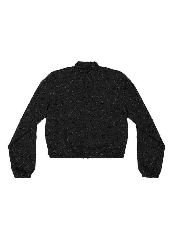 Gloss - Jaqueta Bomber Juvenil Poliéster Preto 4