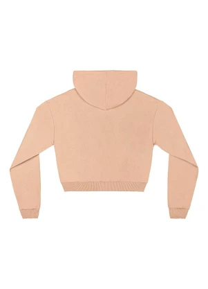 Gloss - Jaqueta Cropped Juvenil em Moletom Marrom - GLOSS