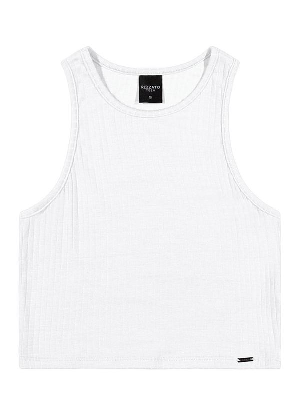 Rezzato - Regata Cropped Girls Feminino Branco 1