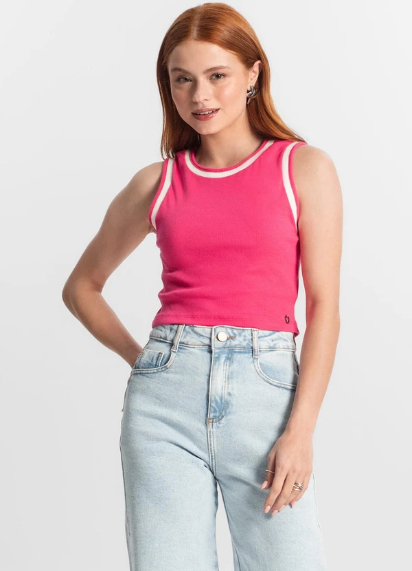 Minty - Regata Infantil Feminina em Ribana Rosa 3