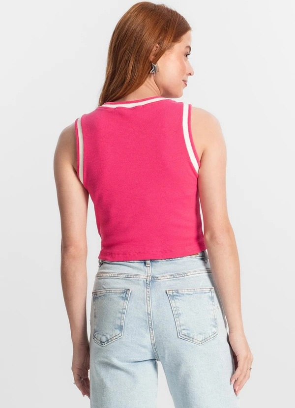 Minty - Regata Infantil Feminina em Ribana Rosa 4