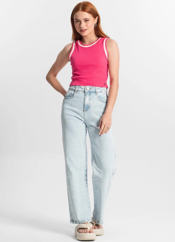 Minty - Regata Infantil Feminina em Ribana Rosa 5