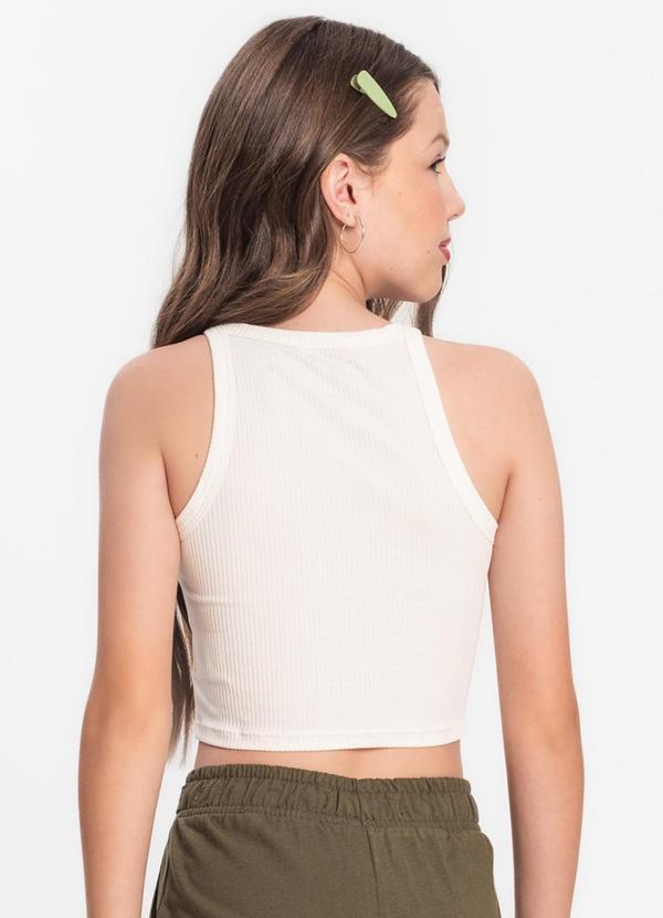 Minty - Regata Juvenil Feminina em Ribana Canelada Bege 2