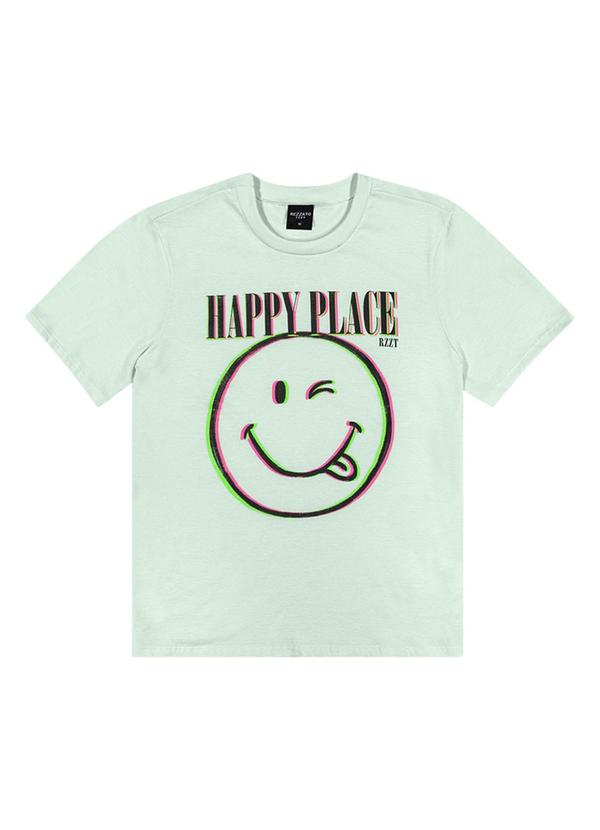 Rezzato - T-Shirt Happy Place Feminino Verde