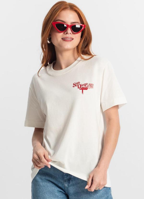Minty - T-Shirt Juvenil Feminina Bege