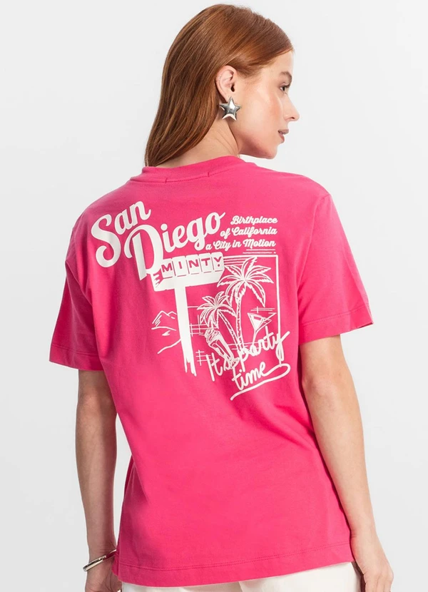 Minty - T-Shirt Juvenil Feminina Rosa 2