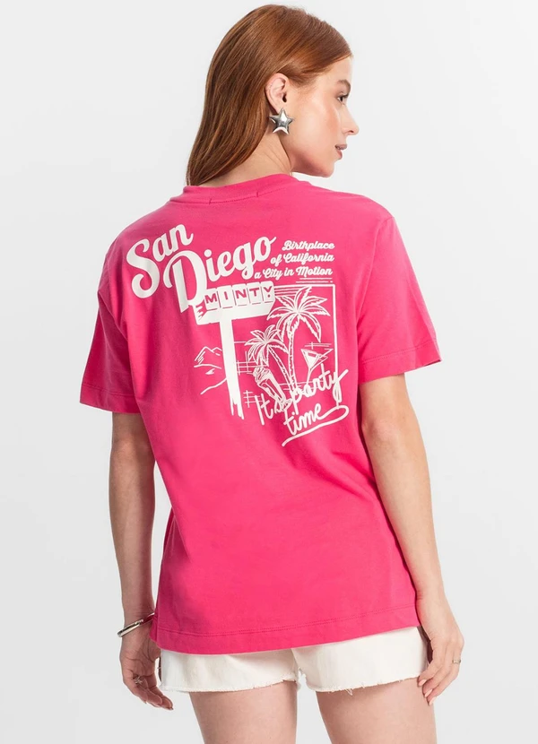 Minty - T-Shirt Juvenil Feminina Rosa 4