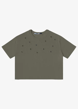 Minty - T- Shirt Meia Malha Feminina Verde - MINTY