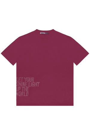 Minty - T- Shirts Juvenil Feminina Gola Alta Vermelho - MINTY