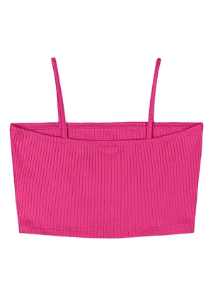 Gloss - Top Ribana Canelada Juvenil Rosa - GLOSS