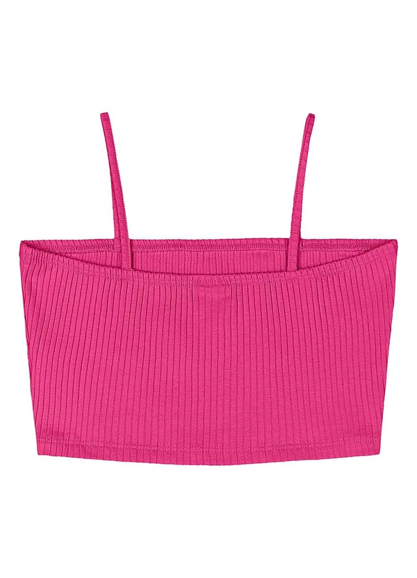 Gloss - Top Ribana Canelada Juvenil Rosa 2