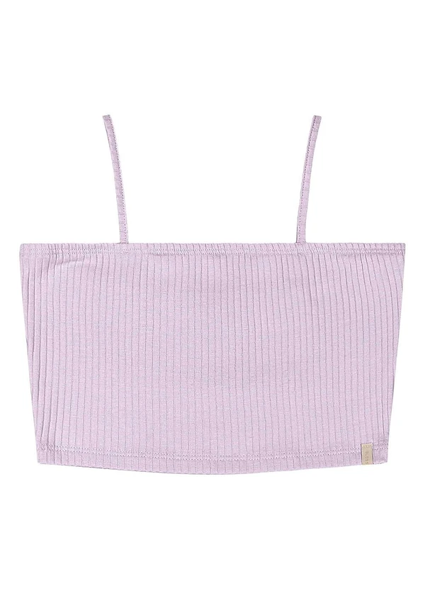 Gloss - Top Ribana Canelada Juvenil Roxo