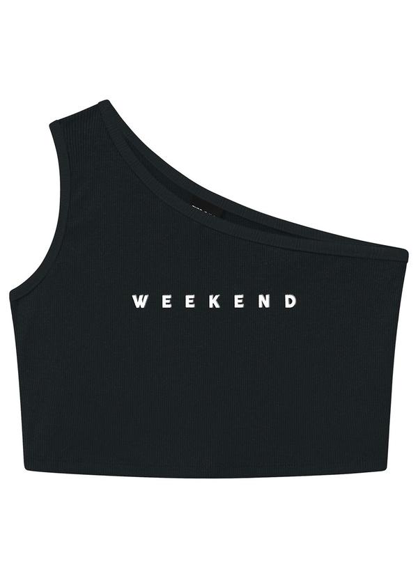 Amora - Top Teen Menina Preto 3