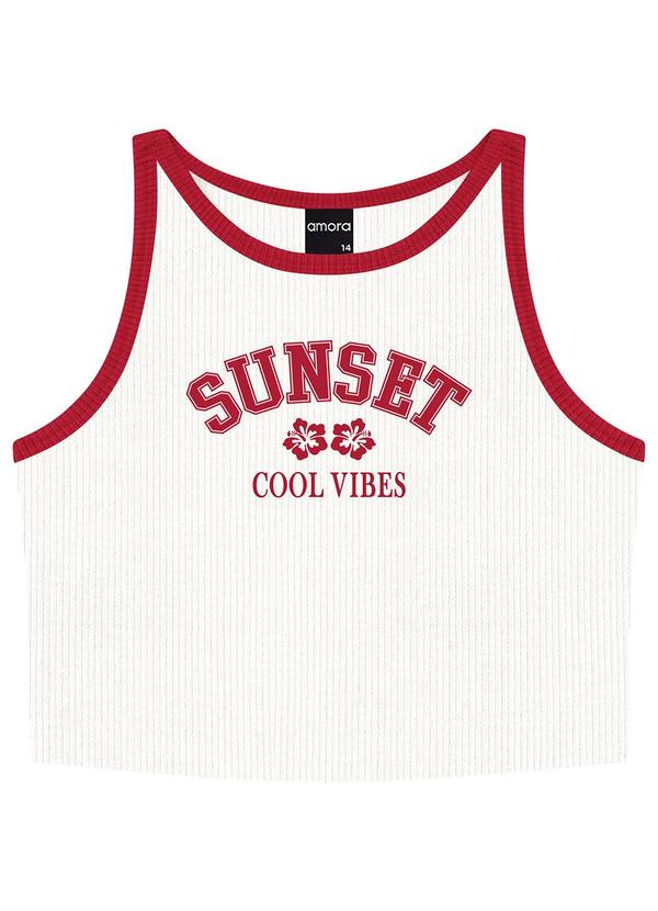 Amora - Top Teen Off White