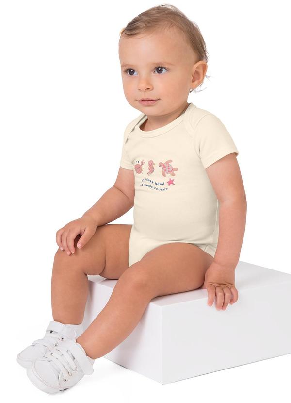 Malwee Kids - Body Animais Marinhos em Cotton Off White