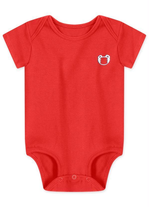 Tigor T Tigre - Body Antiviral Menino Bebê Vermelho