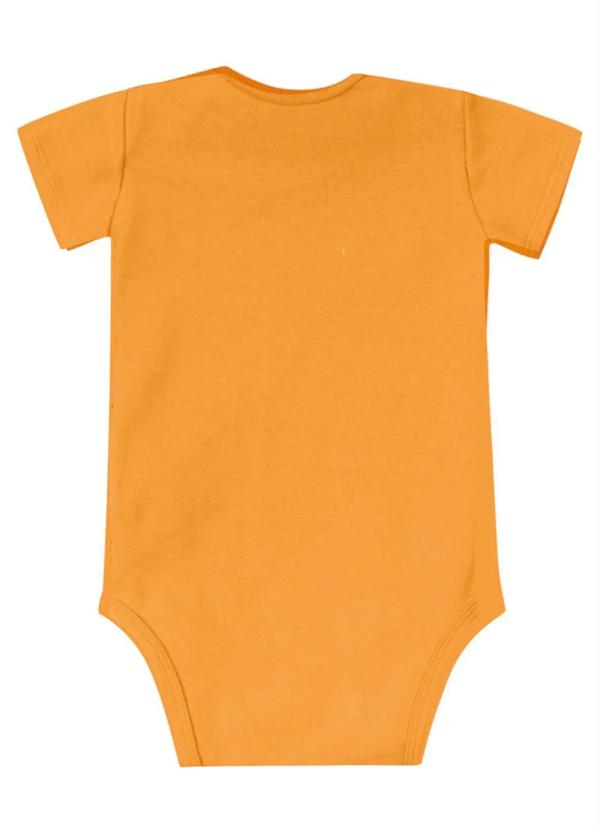 Lilica Ripilica - Body Básico Antiviral Malha Bebê Menina Laranja 2