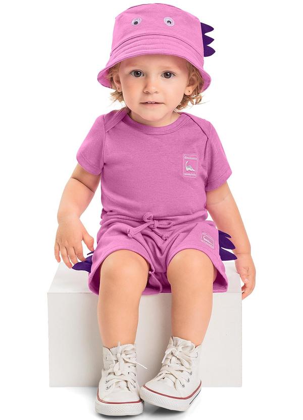 Quimby - Body Básico Unissex Bebê Roxo