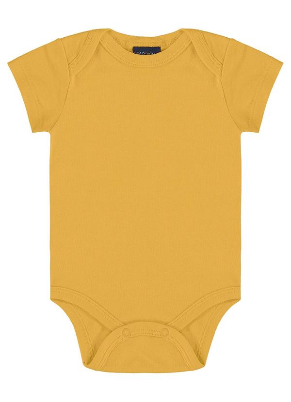 Guloseima - Body Básico Unissex para Bebê Amarelo