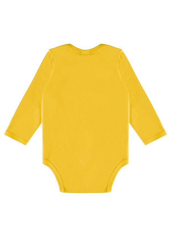 Guloseima - Body Básico Unissex para Bebê Amarelo 2