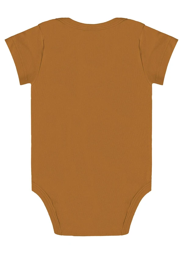 Guloseima - Body Básico Unissex para Bebê Marrom 2