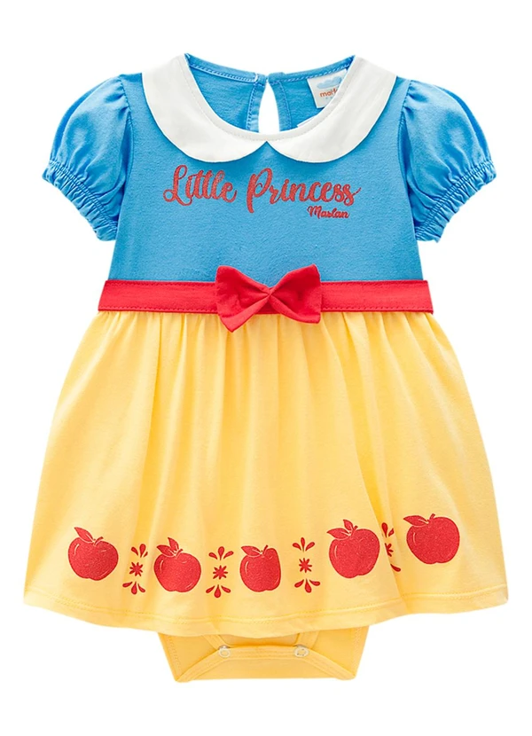 Marlan - Body Bebê em Meia Malha Penteada Azul 2