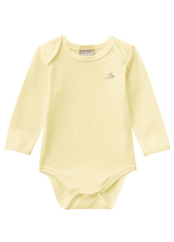 Milon - Body Bebê Feminino Amarelo