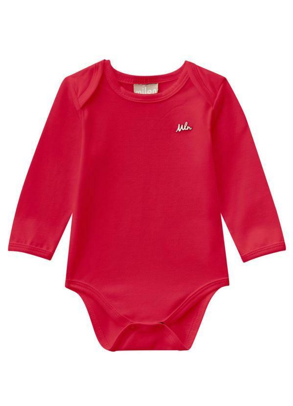 Milon - Body Bebê Feminino Vermelho