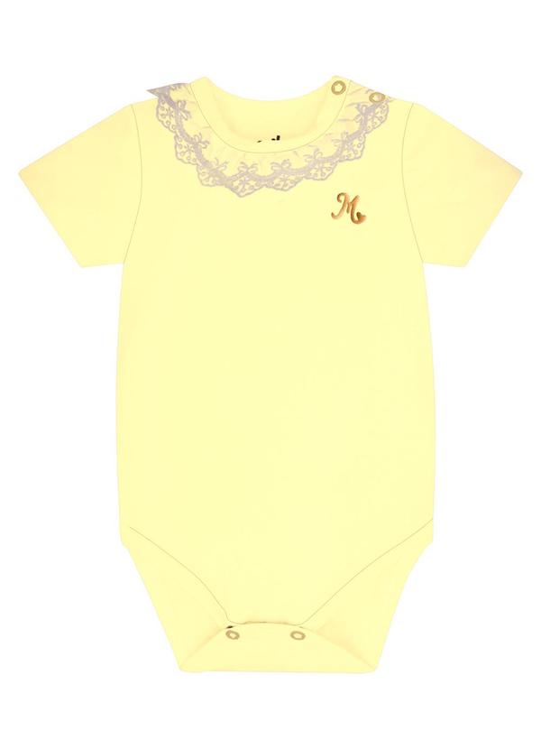 Milon - Body Bebê Menina Amarelo