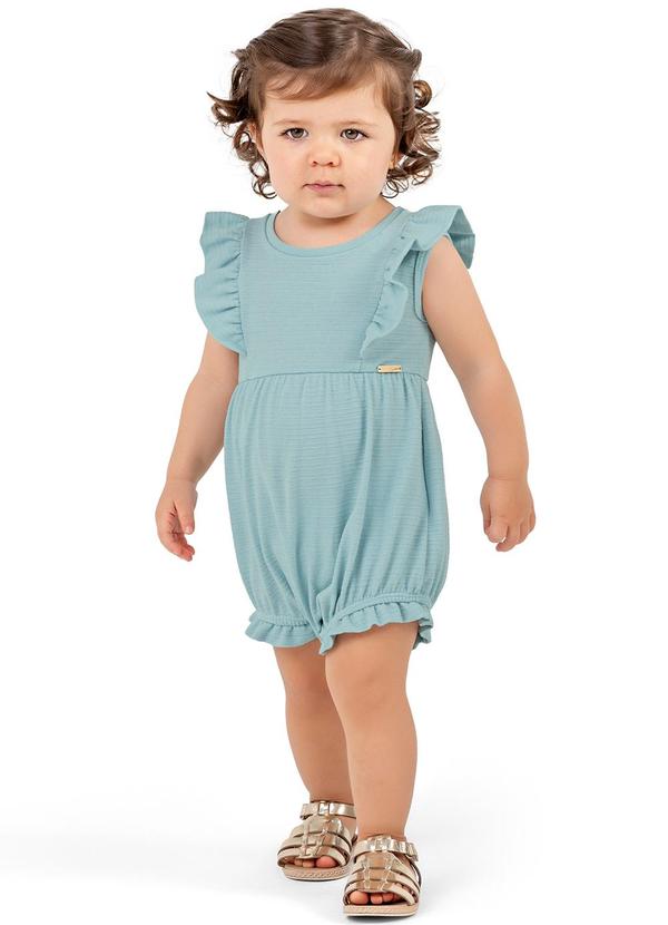 Colorittá - Body Bebê Menina Babados Colorittá Azul