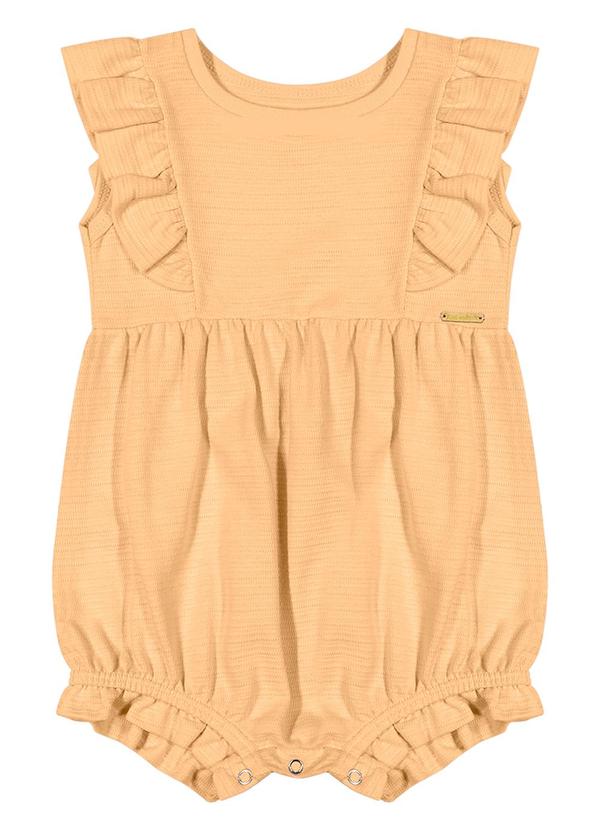 Colorittá - Body Bebê Menina Babados Colorittá Laranja