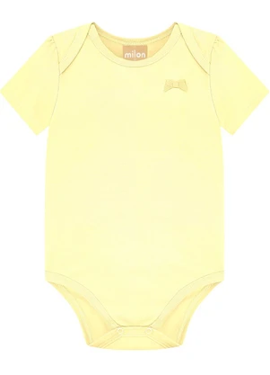 Milon - Body Bebê Menina Básico Amarelo - MILON
