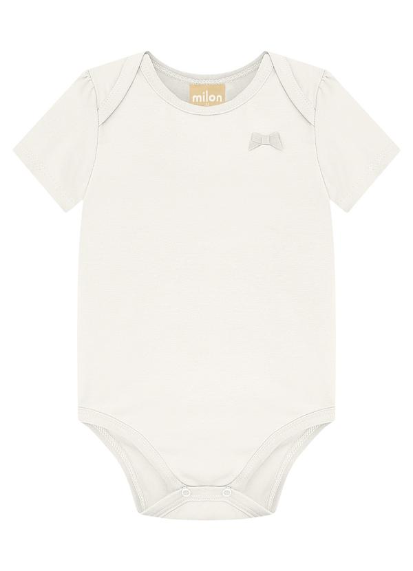 Milon - Body Bebê Menina Básico Off White 1