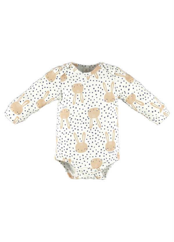 Up Baby - Body Bebê Menina Bege 1