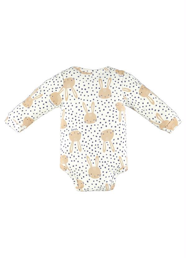 Up Baby - Body Bebê Menina Bege 2