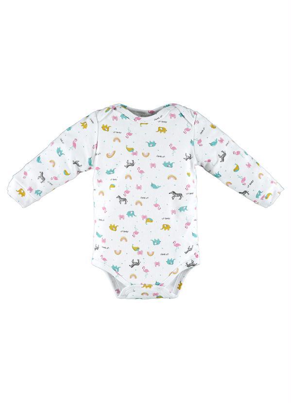 Up Baby - Body Bebê Menina Branco