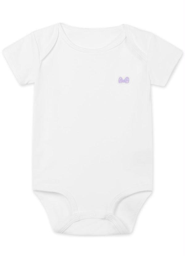 Lilica Ripilica - Body Bebê Menina com Proteção Antiviral Branco