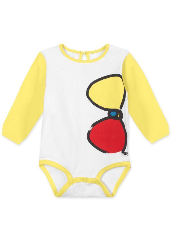 Lilica Ripilica - Body Bebê Menina com Proteção Antiviral Branco