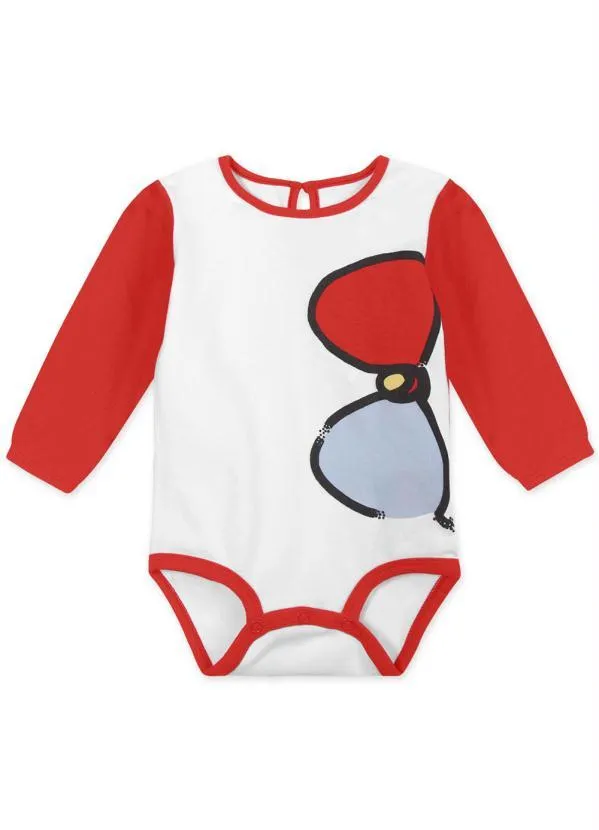 Lilica Ripilica - Body Bebê Menina com Proteção Antiviral Branco