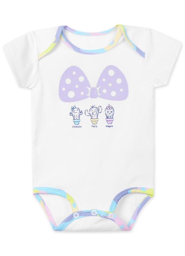 Lilica Ripilica - Body Bebê Menina com Proteção Antiviral Branco