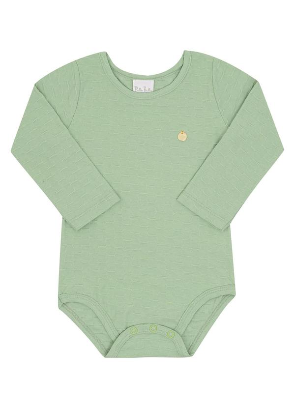 Pulla Bulla - Body Bebe Menina Cotton Leve Trabalhado Verde