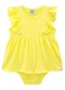 Marlan - Body Bebê Menina em Cotton Bee Honey Amarelo - variação: Amarelo